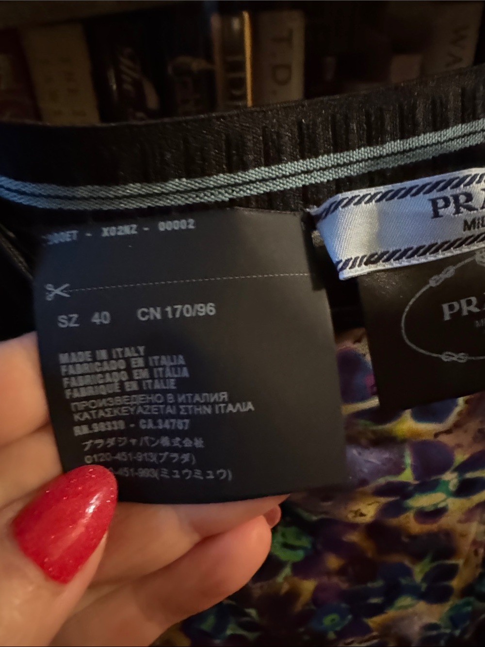 Prada Liquid Daisy Design Elastic Waist With Side Zipper Pants Size 40 - Picture 3 of 6